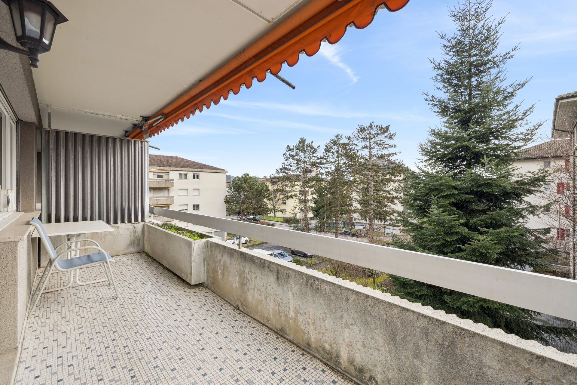 Balcon-terrasse plein sud