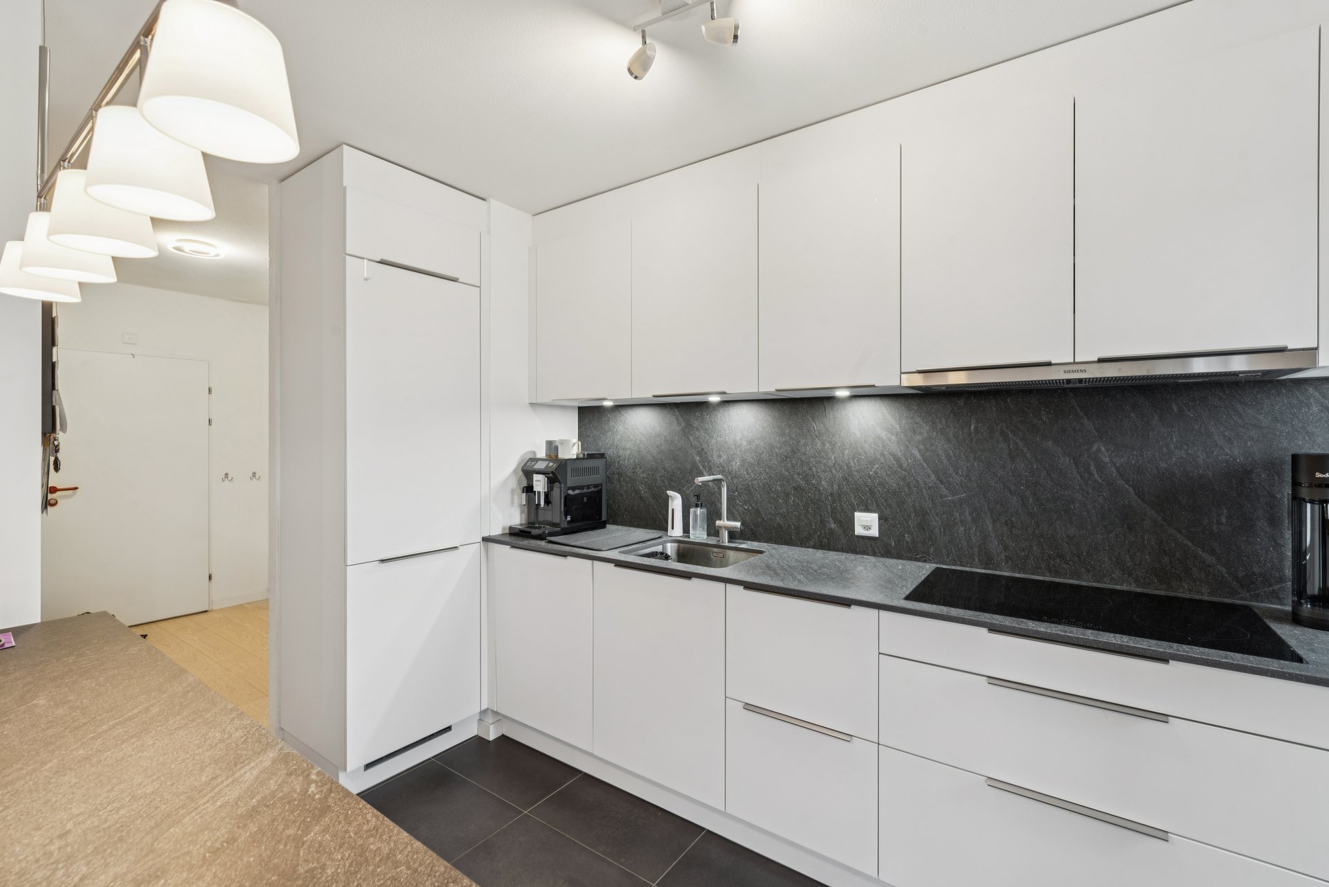 Renovated open-plan kitchen