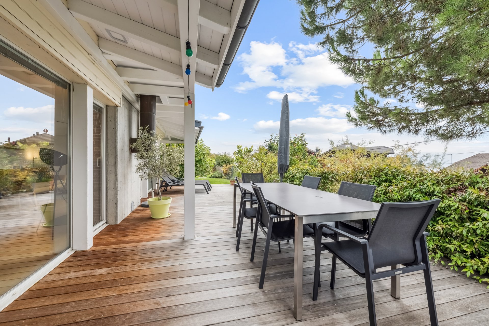 Terrasse en bois plein sud