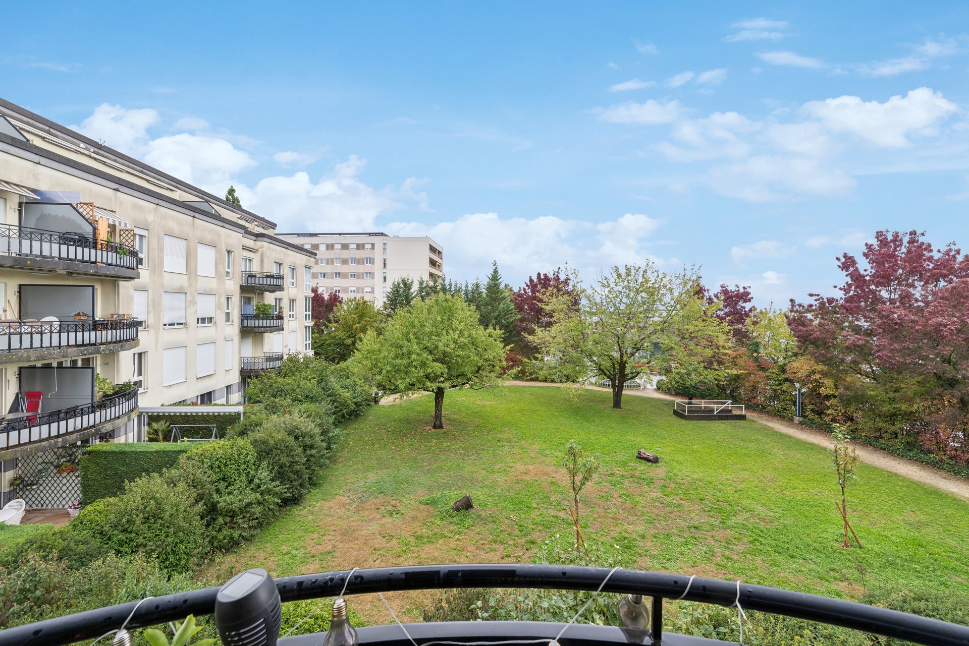Green outlook from the balcony